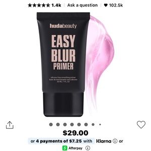 HUDA BEAUTY Easy Blur Primer - Black and Pink